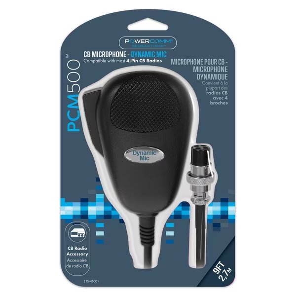 CB Mic 4Pin Standard Design, Powercomm, Mfr#: 215-45001